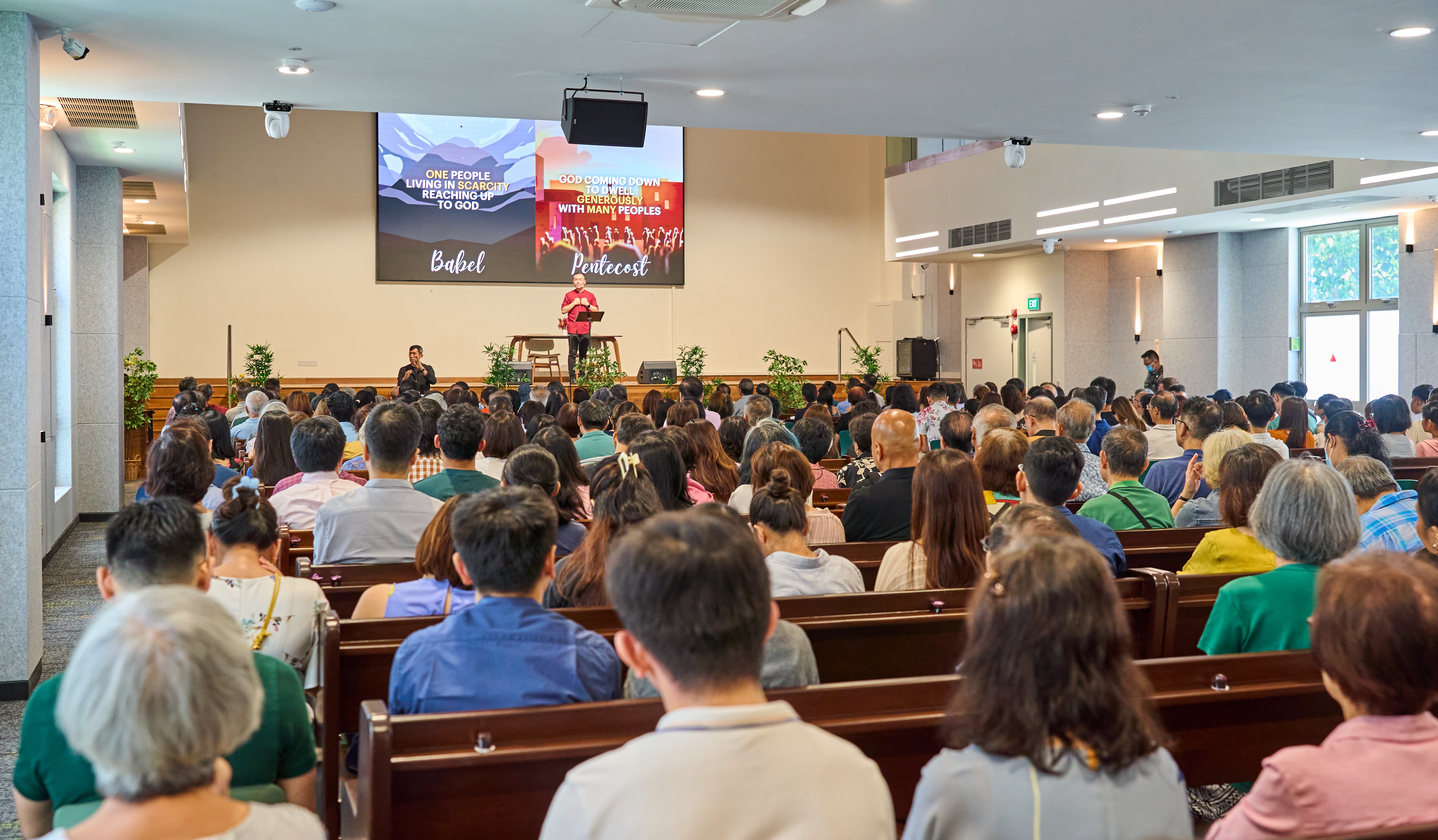 Church service in Singapore