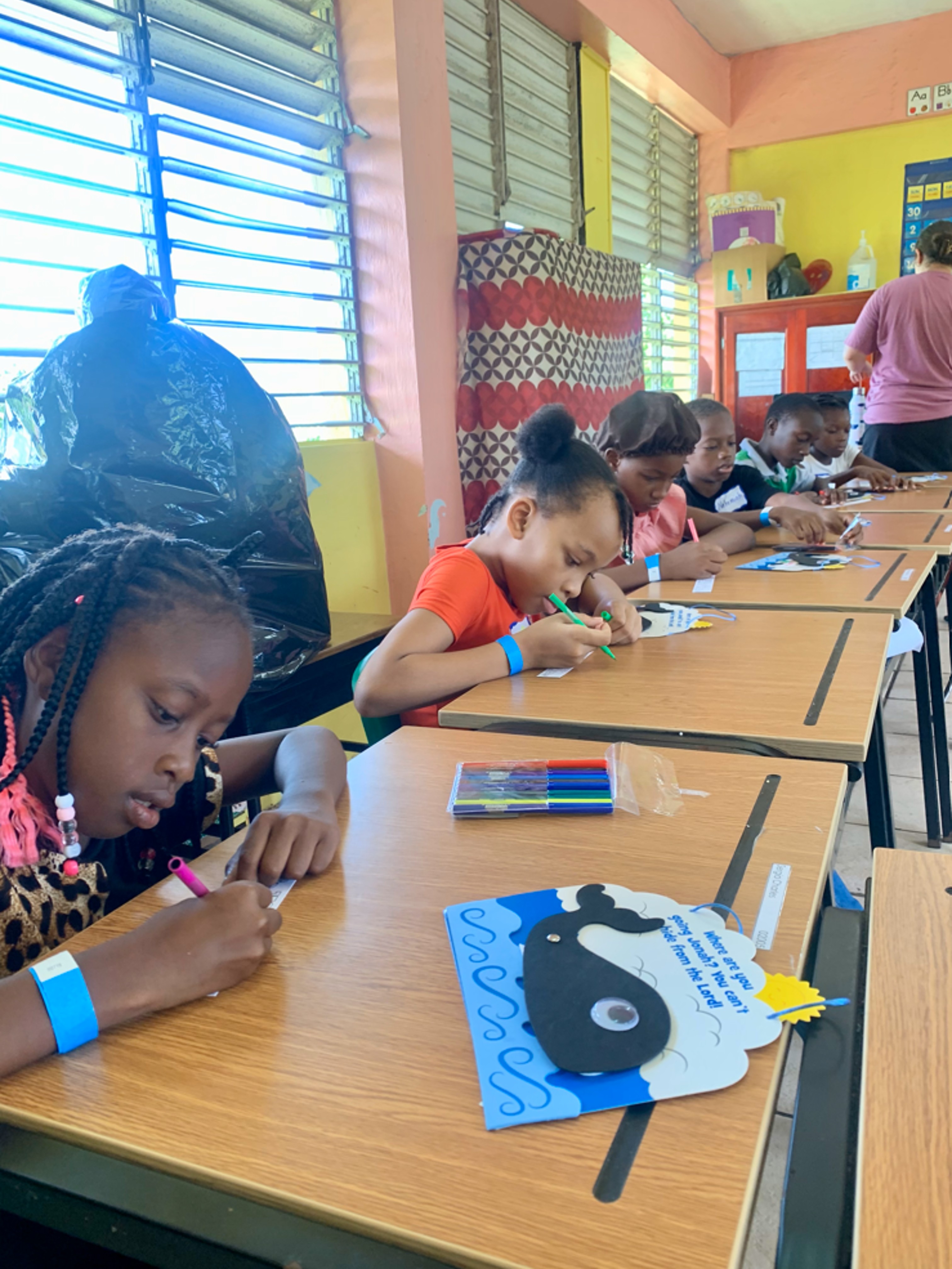 Classroom in St. Lucia.